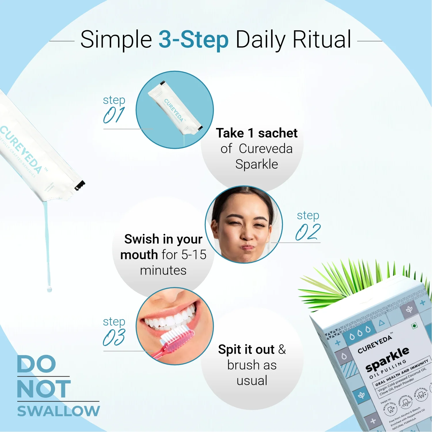 Cureveda Sparkle : Oil Pulling with Coconut Oil - Image 8