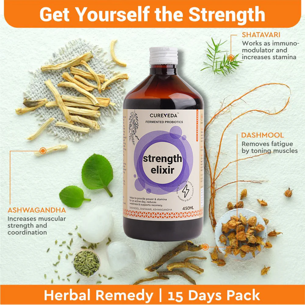 Cureveda Strength Elixir with Fermented Probiotics - Image 4