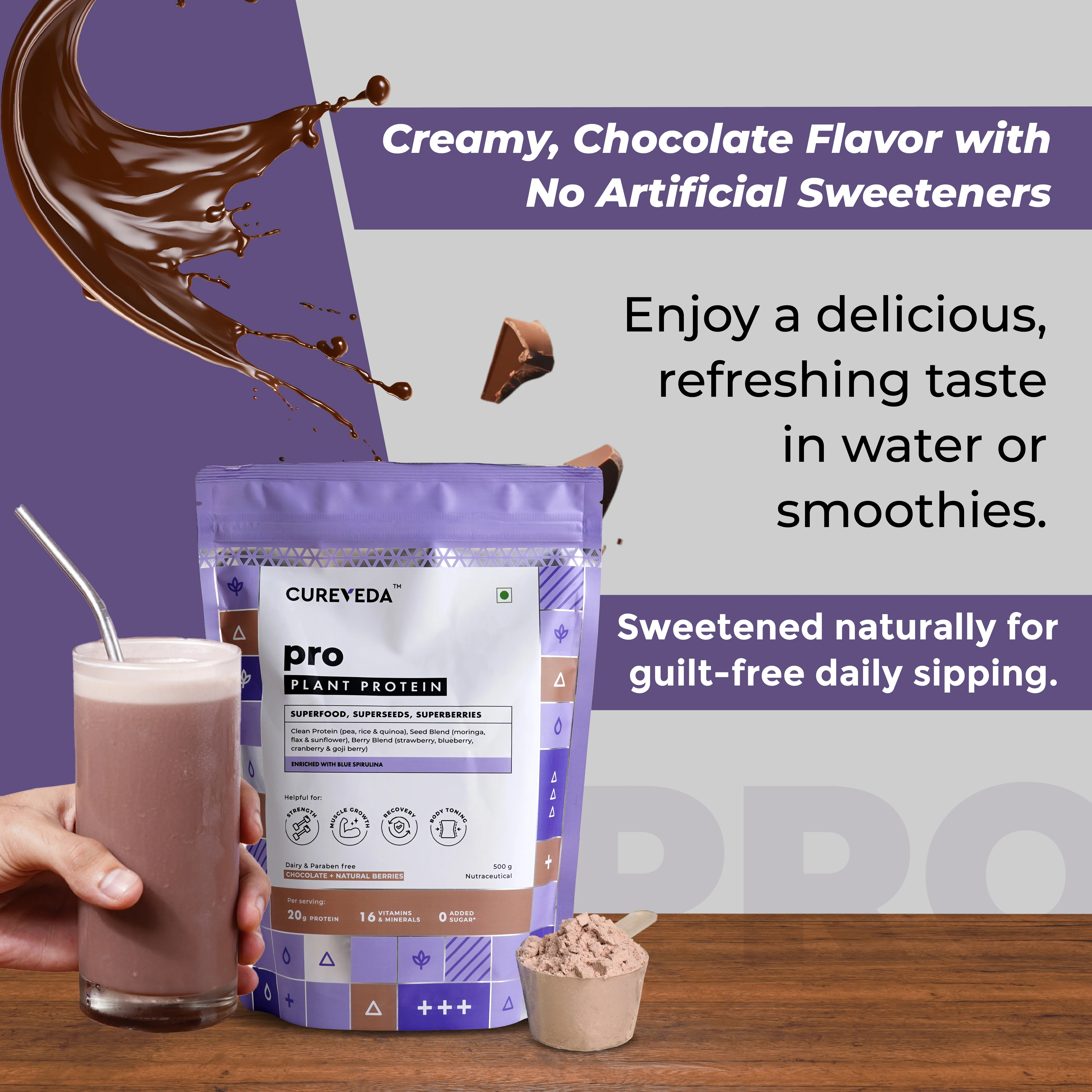 Cureveda Superfood Plant Protein - Image 8
